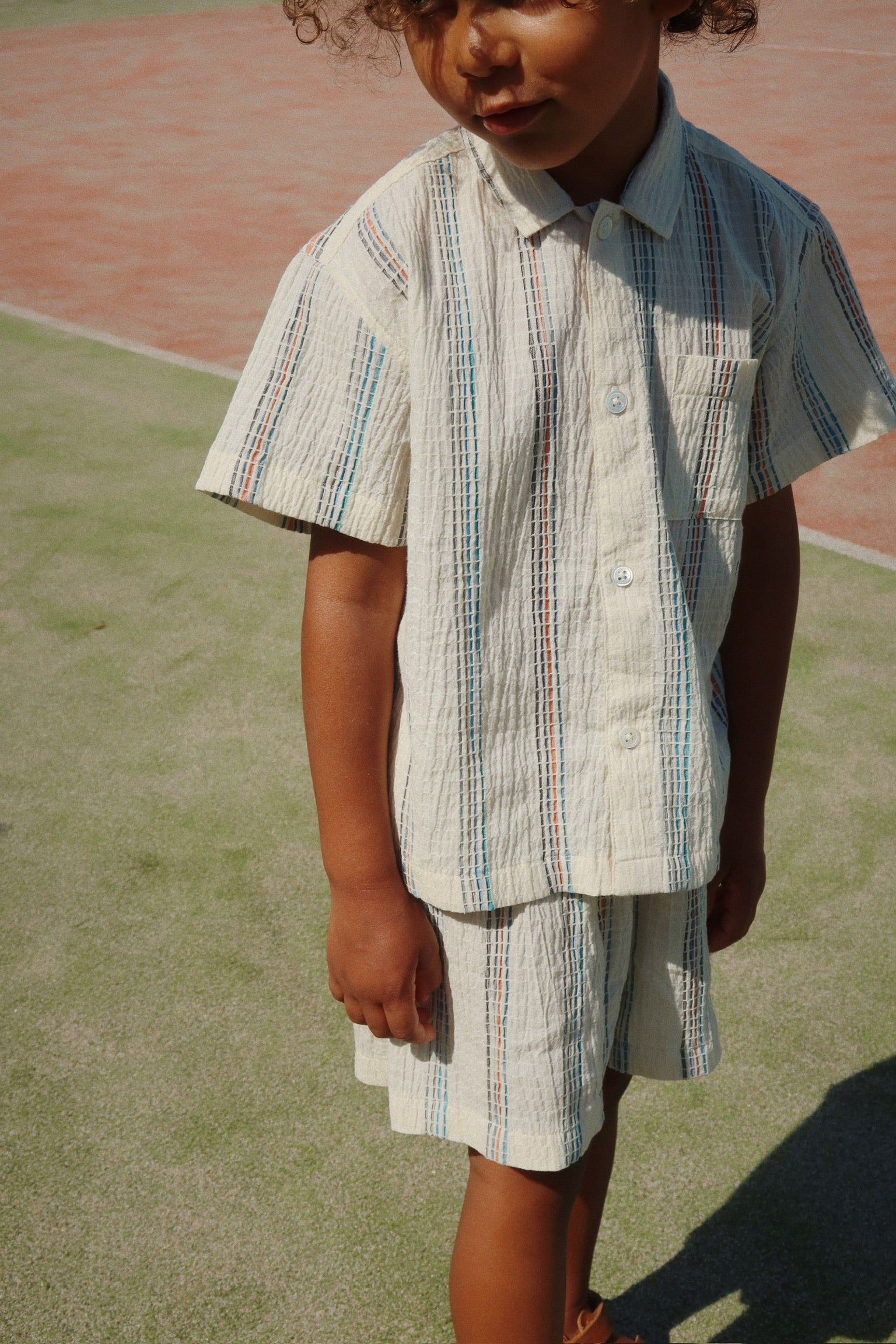 Konges Sløjd】VINCENT SS SHIRT SHORT GOTS [ANTIQUE WHITE